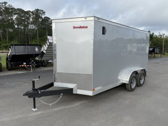 New TX7X14TA2 TEXAS TRAILERS 7' X 14' CARGO / ENCLOSED TRAILER W/REAR RAMP DOOR & SIDE DOOR