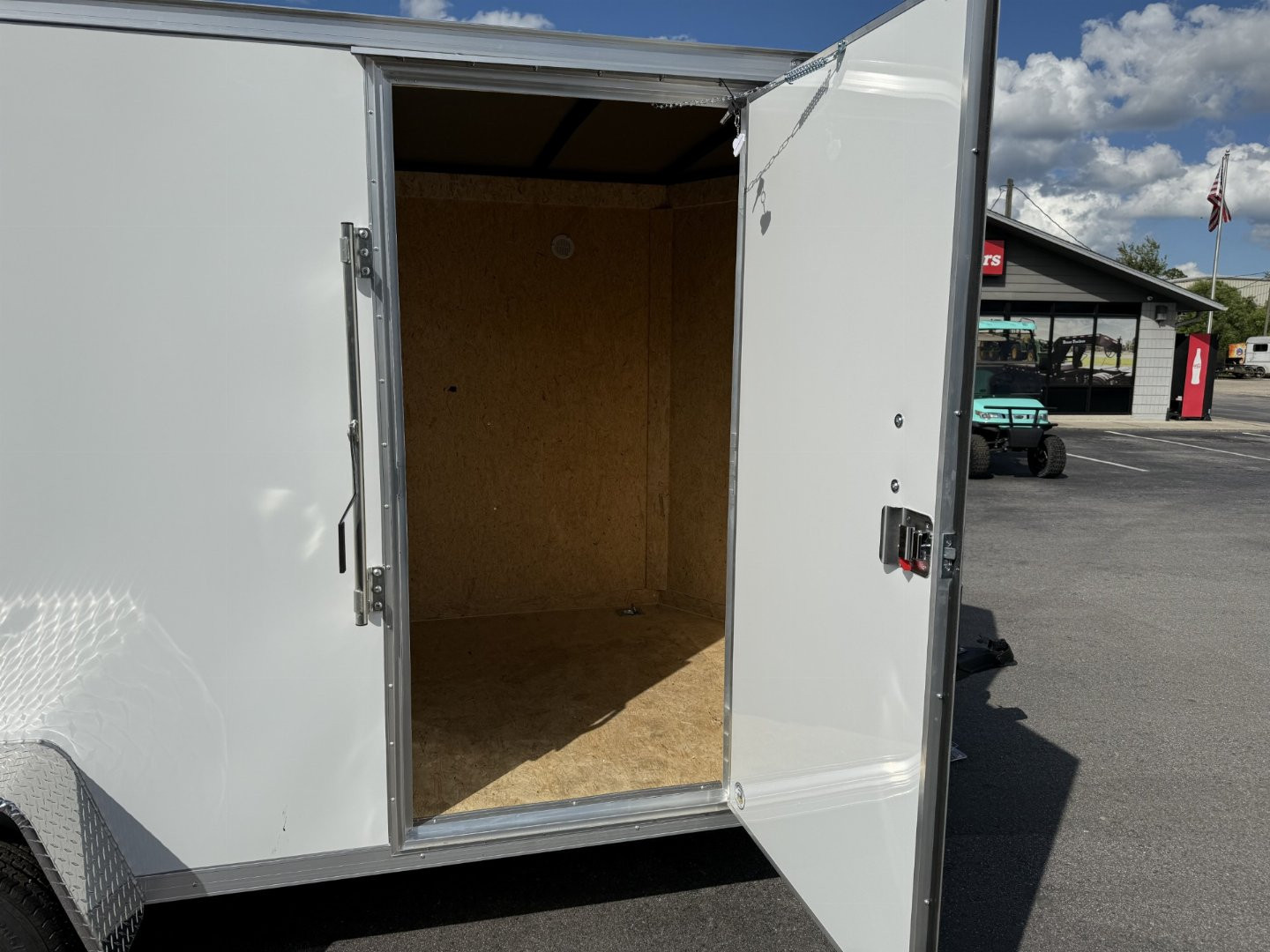 New TX6X12SA TEXAS TRAILERS 6' X 12' CARGO / ENCLOSED TRAILER W/REAR RAMP DOOR & SIDE DOOR