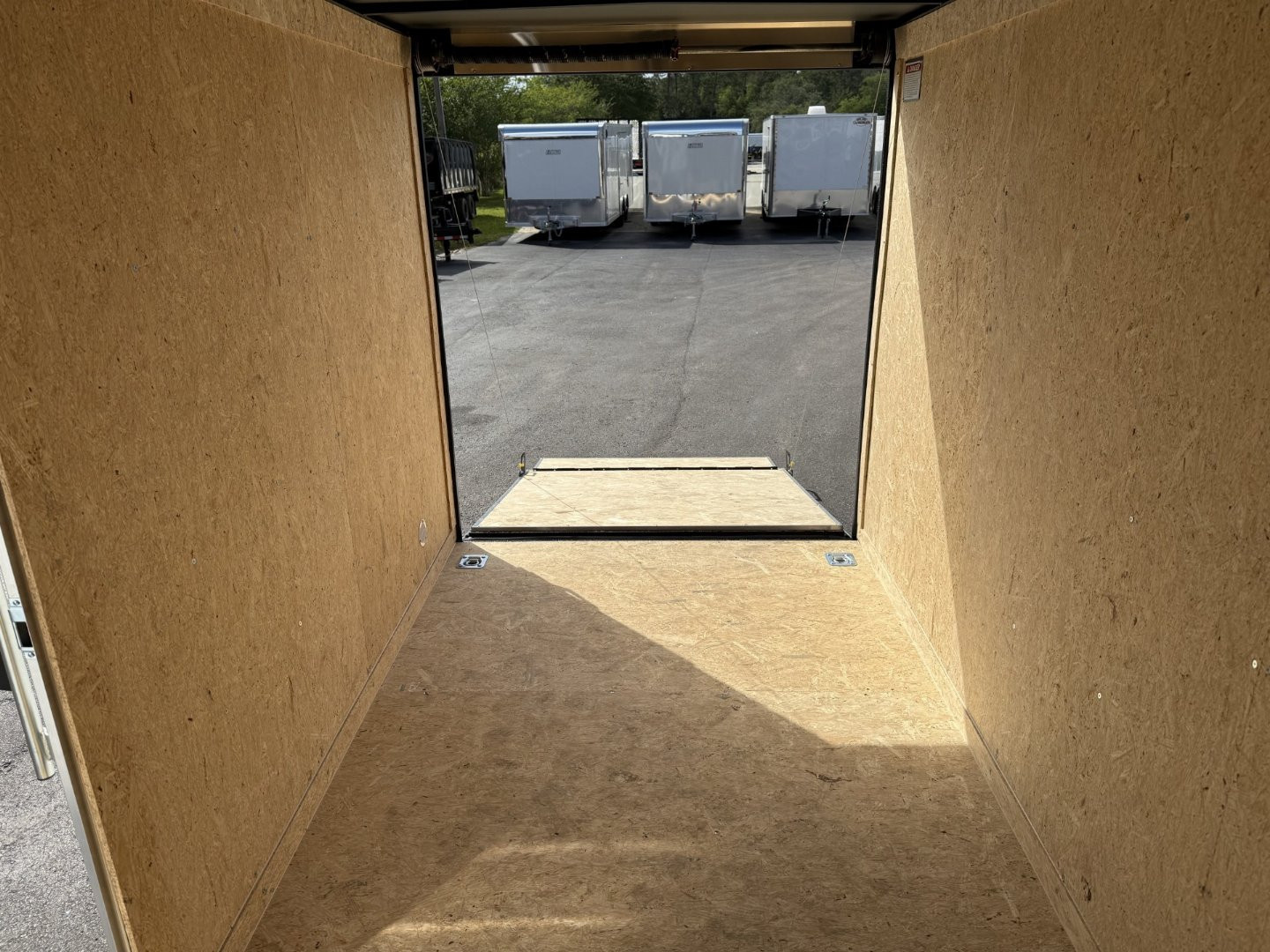 New TX6X12SA TEXAS TRAILERS 6' X 12' CARGO / ENCLOSED TRAILER W/REAR RAMP DOOR & SIDE DOOR