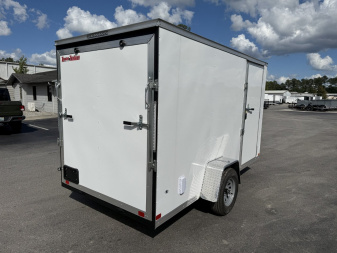 New TX6X12SA TEXAS TRAILERS 6' X 12' CARGO / ENCLOSED TRAILER W/REAR RAMP DOOR & SIDE DOOR