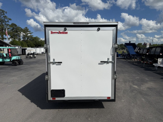 New TX6X12SA TEXAS TRAILERS 6' X 12' CARGO / ENCLOSED TRAILER W/REAR RAMP DOOR & SIDE DOOR