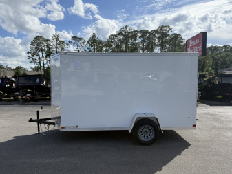 New TX6X12SA TEXAS TRAILERS 6' X 12' CARGO / ENCLOSED TRAILER W/REAR RAMP DOOR & SIDE DOOR