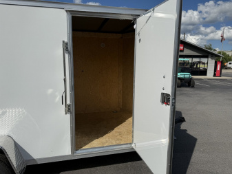 New TX6X12SA TEXAS TRAILERS 6' X 12' CARGO / ENCLOSED TRAILER W/REAR RAMP DOOR & SIDE DOOR