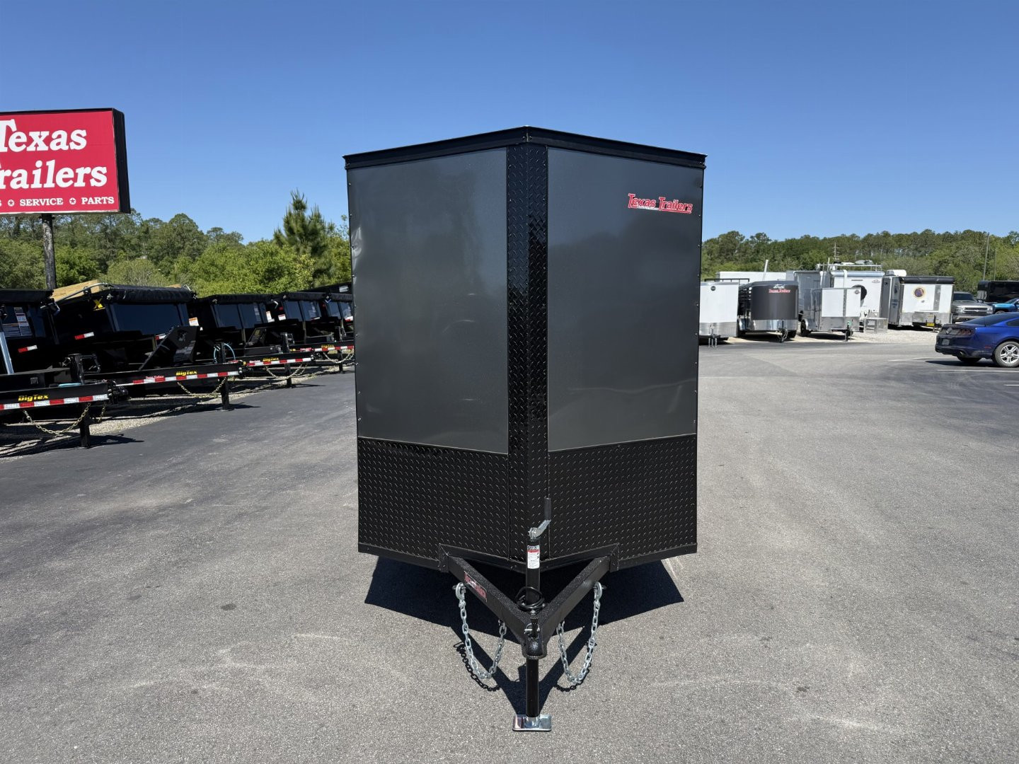 New TX6X10SA TEXAS TRAILERS 6' X 10' CARGO / ENCLOSED TRAILER W/REAR RAMP DOOR & SIDE DOOR