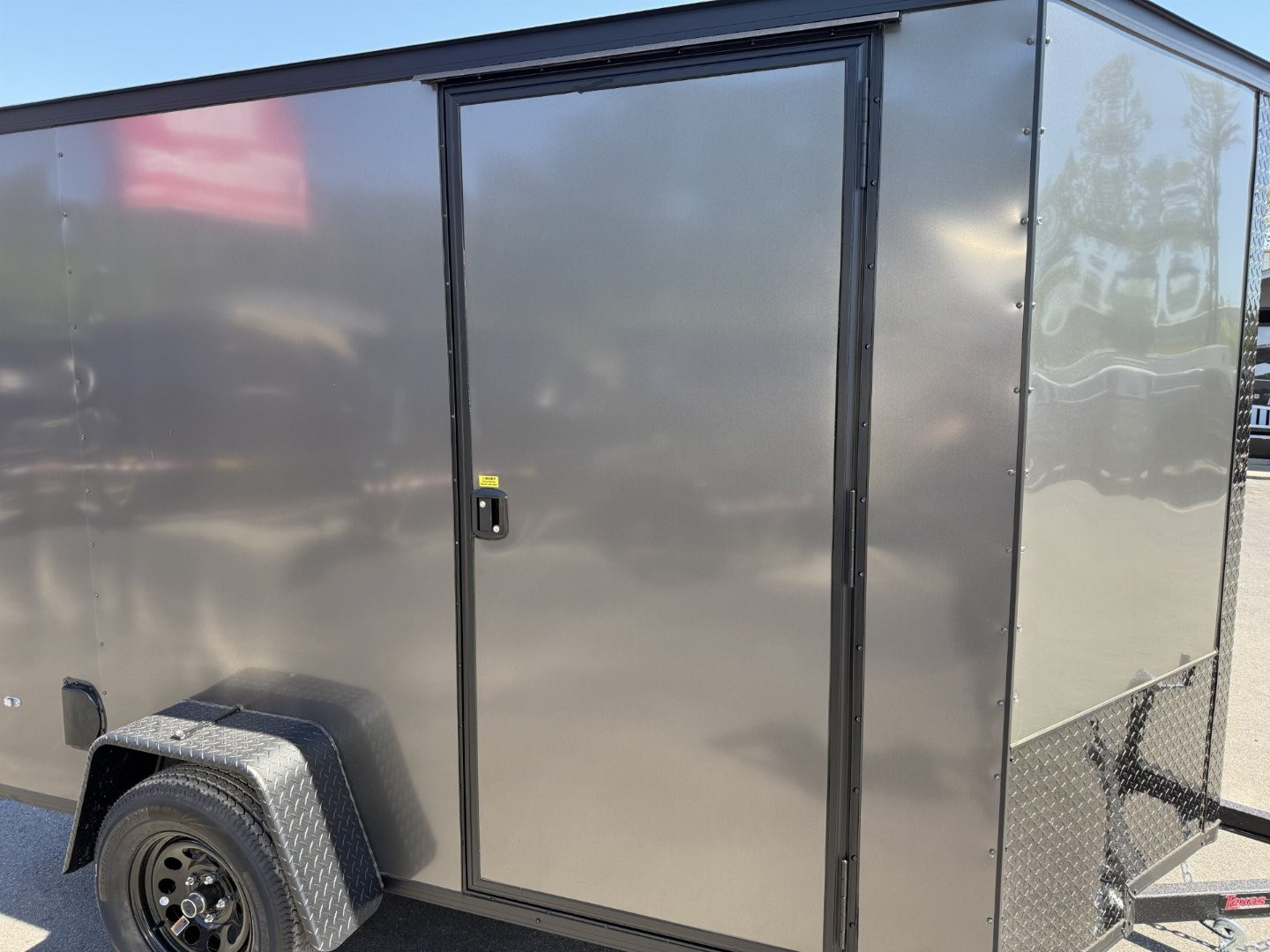 New TX6X10SA TEXAS TRAILERS 6' X 10' CARGO / ENCLOSED TRAILER W/REAR RAMP DOOR & SIDE DOOR