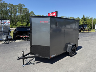 New TX6X10SA TEXAS TRAILERS 6' X 10' CARGO / ENCLOSED TRAILER W/REAR RAMP DOOR & SIDE DOOR
