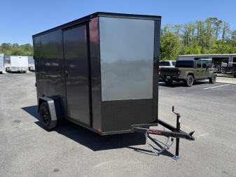 New TX6X10SA TEXAS TRAILERS 6' X 10' CARGO / ENCLOSED TRAILER W/REAR RAMP DOOR & SIDE DOOR