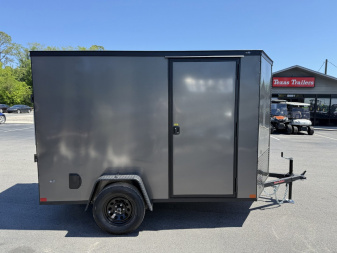 New TX6X10SA TEXAS TRAILERS 6' X 10' CARGO / ENCLOSED TRAILER W/REAR RAMP DOOR & SIDE DOOR