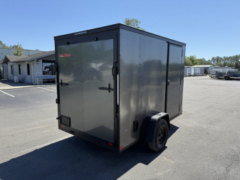 New TX6X10SA TEXAS TRAILERS 6' X 10' CARGO / ENCLOSED TRAILER W/REAR RAMP DOOR & SIDE DOOR