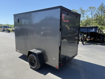 New TX6X10SA TEXAS TRAILERS 6' X 10' CARGO / ENCLOSED TRAILER W/REAR RAMP DOOR & SIDE DOOR