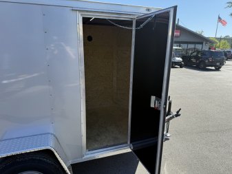 New TX5X8SA TEXAS TRAILERS 5' X 8' CARGO / ENCLOSED TRAILER W/REAR RAMP DOOR & SIDE DOOR