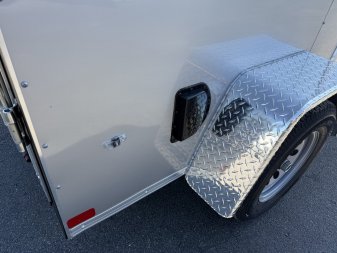 New TX5X8SA TEXAS TRAILERS 5' X 8' CARGO / ENCLOSED TRAILER W/REAR RAMP DOOR & SIDE DOOR
