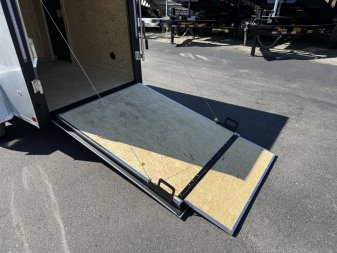 New TX5X8SA TEXAS TRAILERS 5' X 8' CARGO / ENCLOSED TRAILER W/REAR RAMP DOOR & SIDE DOOR