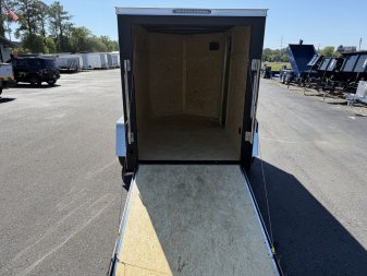 New TX5X8SA TEXAS TRAILERS 5' X 8' CARGO / ENCLOSED TRAILER W/REAR RAMP DOOR & SIDE DOOR