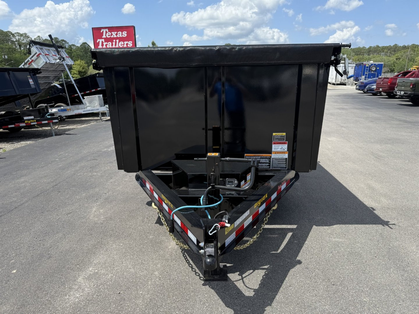 New 16LP-16BK6-P4 BIG TEX 7' X 16' DUMP TRAILER W/ 4' SIDES