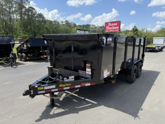 New 16LP-16BK6-P4 BIG TEX 7' X 16' DUMP TRAILER W/ 4' SIDES