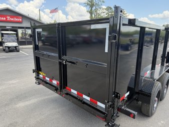 New 16LP-16BK6-P4 BIG TEX 7' X 16' DUMP TRAILER W/ 4' SIDES