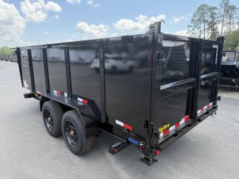 New 16LP-16BK6-P4 BIG TEX 7' X 16' DUMP TRAILER W/ 4' SIDES
