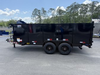 New 16LP-16BK6-P4 BIG TEX 7' X 16' DUMP TRAILER W/ 4' SIDES