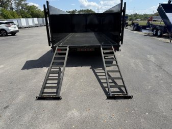 New 16LP-16BK6-P4 BIG TEX 7' X 16' DUMP TRAILER W/ 4' SIDES