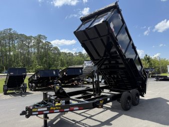 New 16LP-16BK6-P4 BIG TEX 7' X 16' DUMP TRAILER W/ 4' SIDES