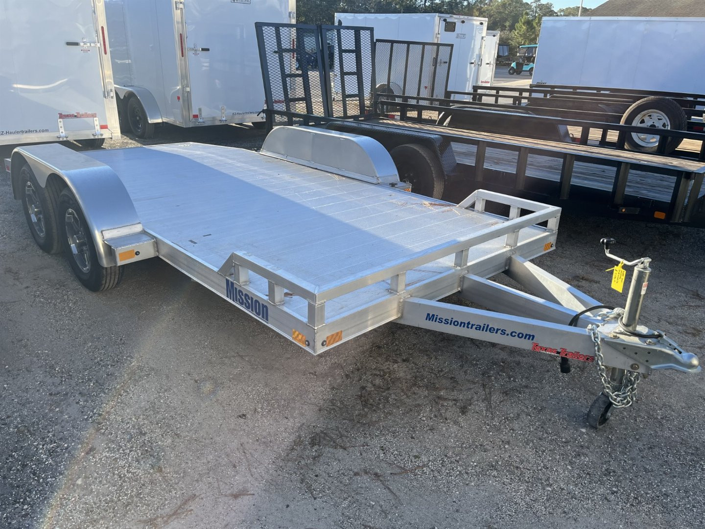 Used USED 2025 MOCH8X16A MISSION 16' ALUMINUM CAR HAULER W/ 6' RAMPS