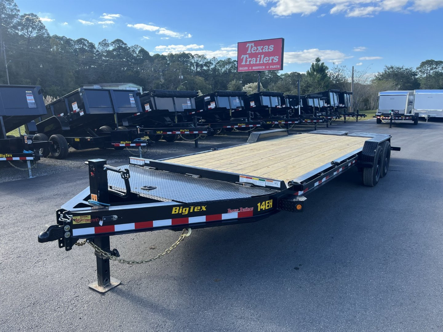 New 14EH-24D3A-MRBK BIG TEX 7' X 24' EQUIPMENT TRAILER
