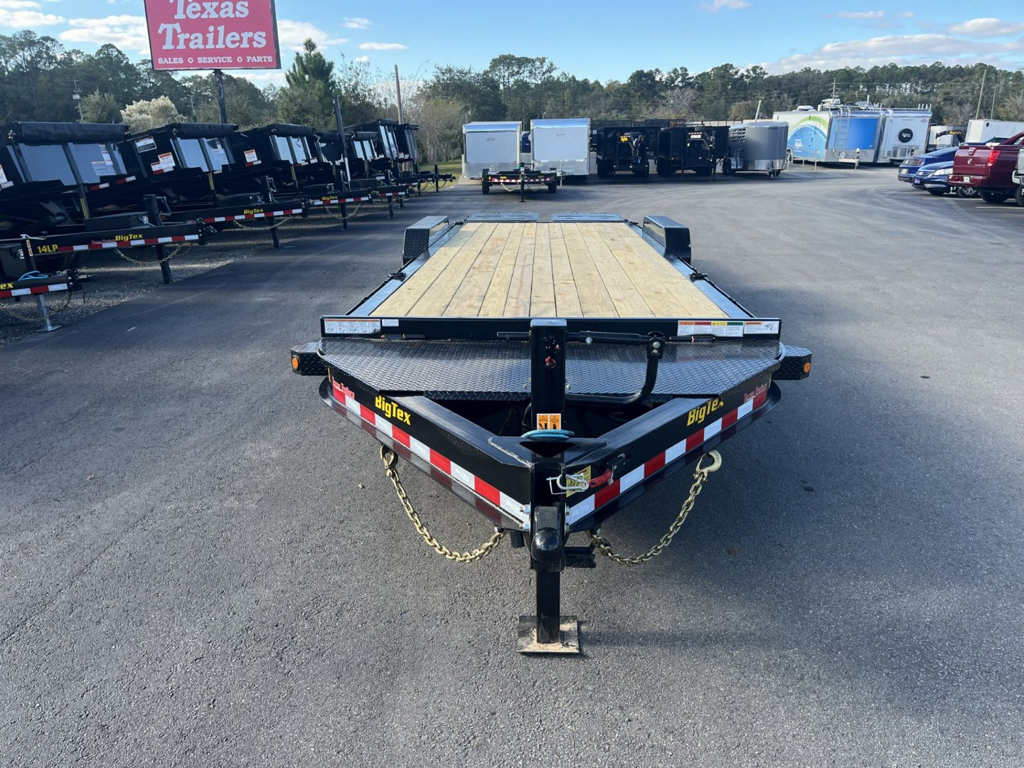 New 14EH-24D3A-MRBK BIG TEX 7' X 24' EQUIPMENT TRAILER