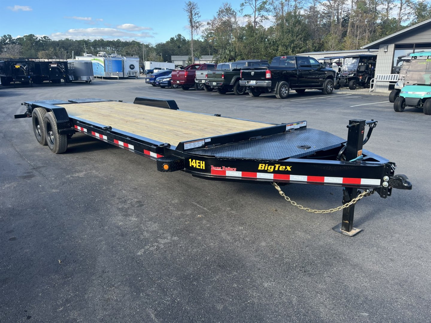 New 14EH-24D3A-MRBK BIG TEX 7' X 24' EQUIPMENT TRAILER