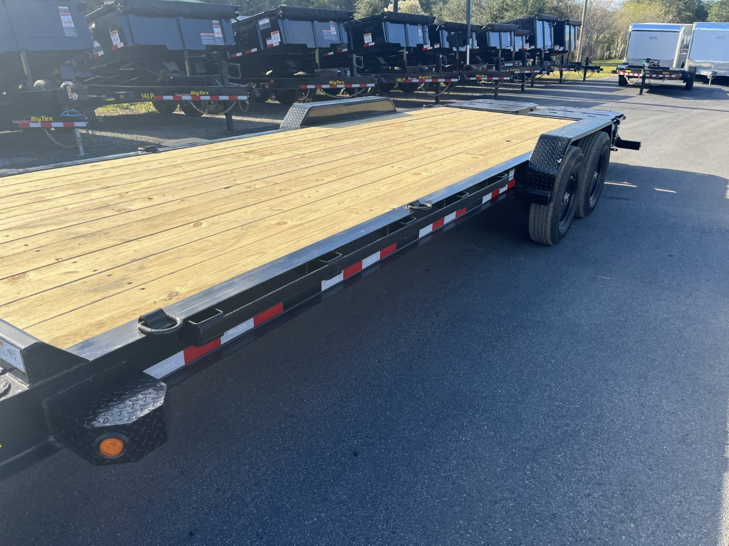 New 14EH-24D3A-MRBK BIG TEX 7' X 24' EQUIPMENT TRAILER