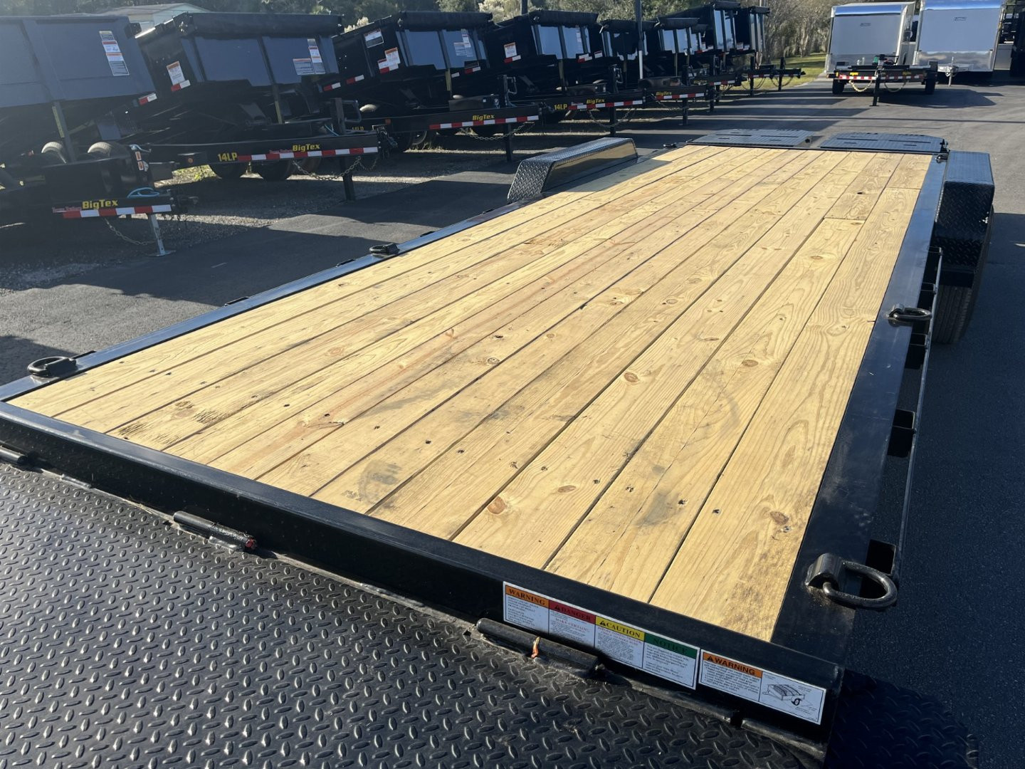 New 14EH-24D3A-MRBK BIG TEX 7' X 24' EQUIPMENT TRAILER