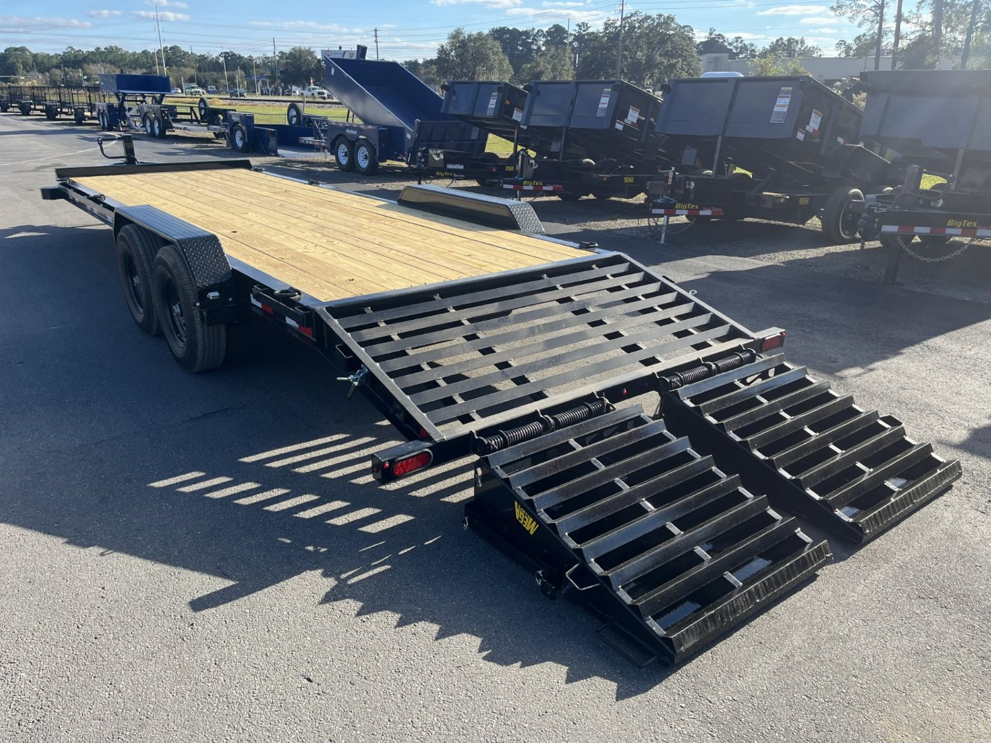 New 14EH-24D3A-MRBK BIG TEX 7' X 24' EQUIPMENT TRAILER