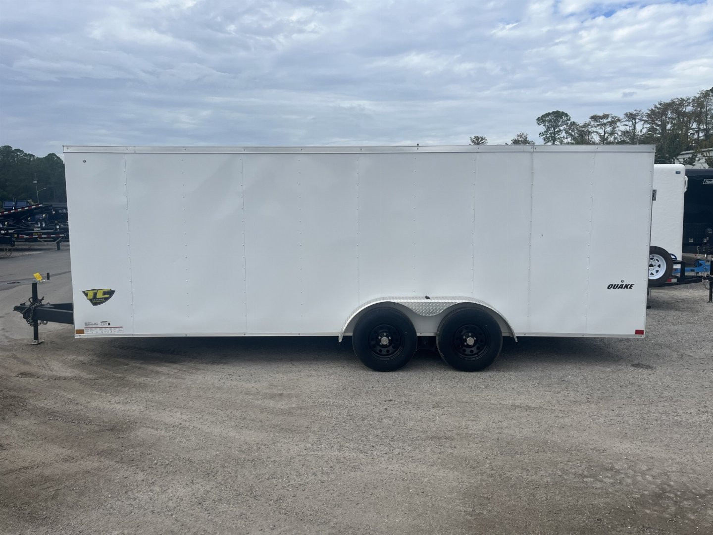 Used USED 2023 IMPACT 7' X 20' ENCLOSED CARGO TRAILER W/ RAMP DOOR AND SIDE DOOR