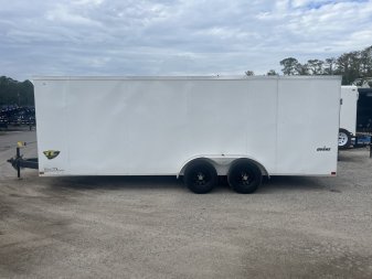 Used USED 2023 IMPACT 7' X 20' ENCLOSED CARGO TRAILER W/ RAMP DOOR AND SIDE DOOR