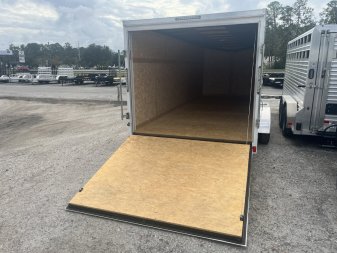 Used USED 2023 IMPACT 7' X 20' ENCLOSED CARGO TRAILER W/ RAMP DOOR AND SIDE DOOR