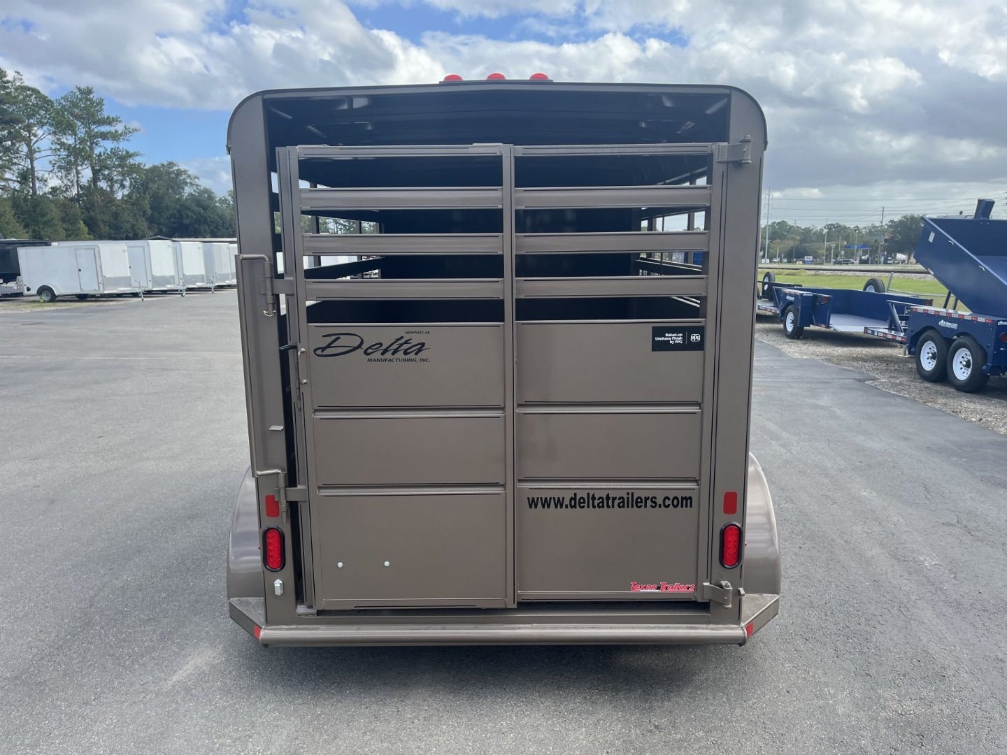 New 500ES-12 DELTA 6' X 12' X 6'6" TALL ECONOMY LIVESTOCK TRAILER