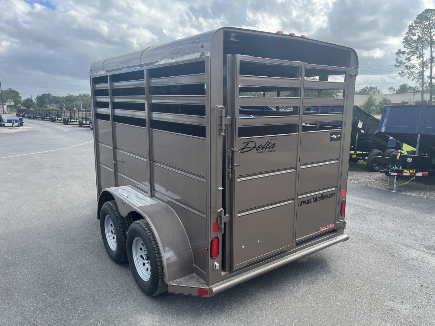 New 500ES-12 DELTA 6' X 12' X 6'6" TALL ECONOMY LIVESTOCK TRAILER