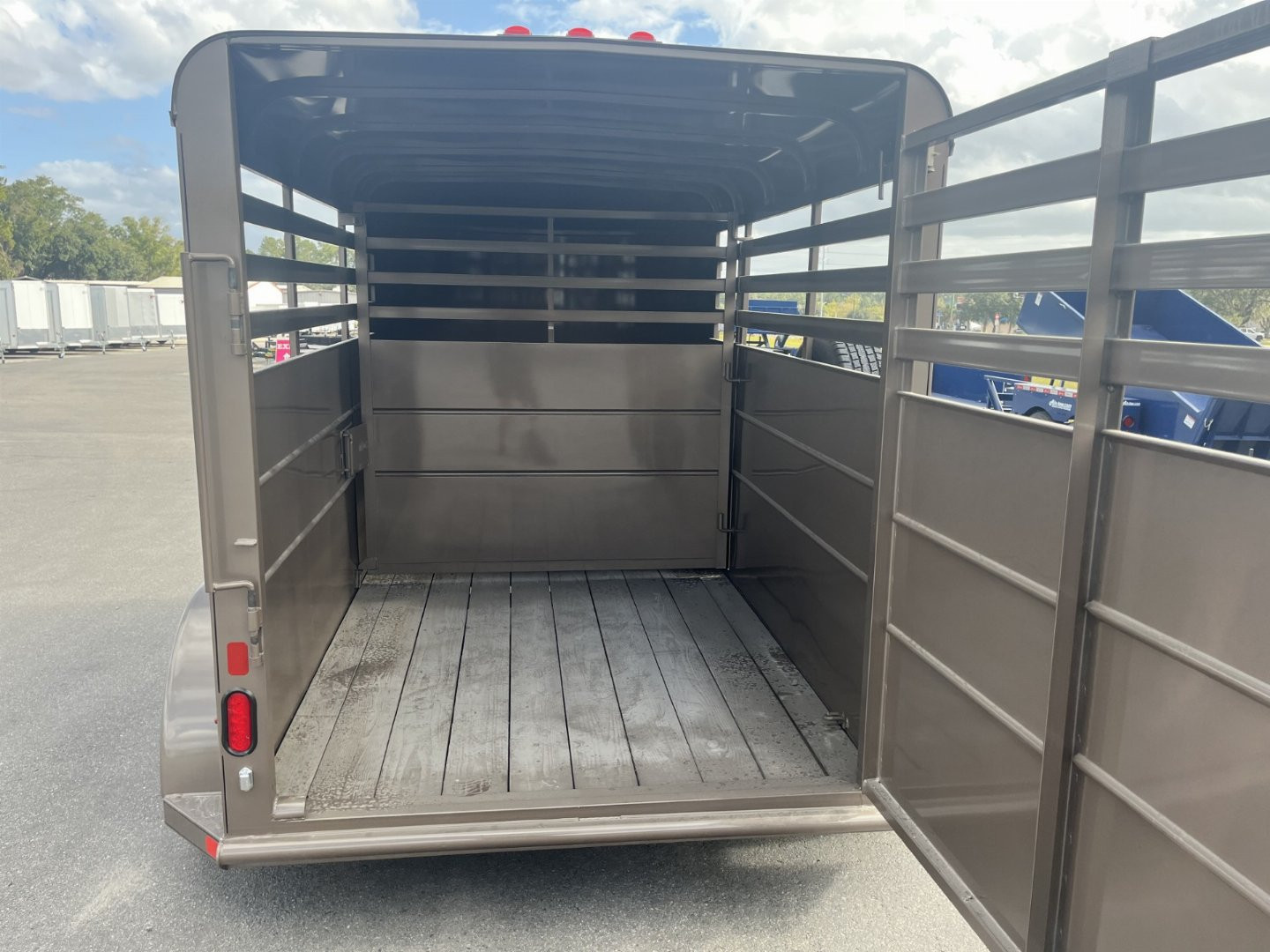 New 500ES-12 DELTA 6' X 12' X 6'6" TALL ECONOMY LIVESTOCK TRAILER