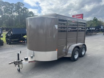 New 500ES-12 DELTA 6' X 12' X 6'6" TALL ECONOMY LIVESTOCK TRAILER