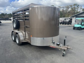 New 500ES-12 DELTA 6' X 12' X 6'6  TALL ECONOMY LIVESTOCK TRAILER