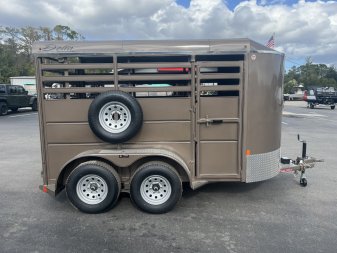 New 500ES-12 DELTA 6' X 12' X 6'6" TALL ECONOMY LIVESTOCK TRAILER