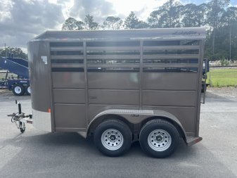 New 500ES-12 DELTA 6' X 12' X 6'6" TALL ECONOMY LIVESTOCK TRAILER