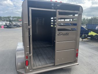 New 500ES-12 DELTA 6' X 12' X 6'6" TALL ECONOMY LIVESTOCK TRAILER