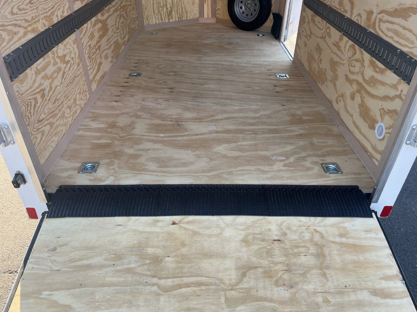 New GANS712SA CARGO MATE 7' X 12' ENCLOSED CARGO TRAILER W/ REAR RAMP DOOR, SIDE DOOR, & UPGRADES