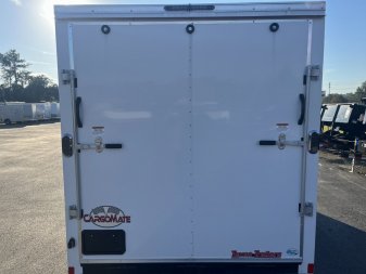 New GANS712SA CARGO MATE 7' X 12' ENCLOSED CARGO TRAILER W/ REAR RAMP DOOR, SIDE DOOR, & UPGRADES