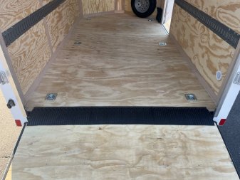 New GANS712SA CARGO MATE 7' X 12' ENCLOSED CARGO TRAILER W/ REAR RAMP DOOR, SIDE DOOR, & UPGRADES