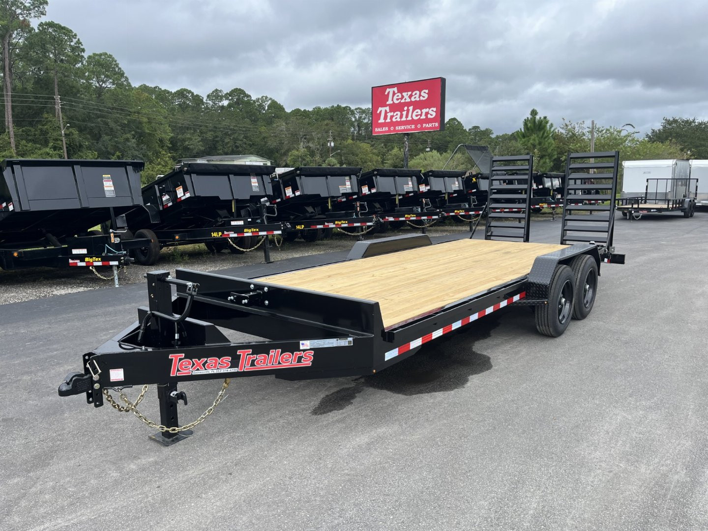 New EQ2016B TEXAS TRAILERS 6'11" X 20' EQUIPMENT TRAILER