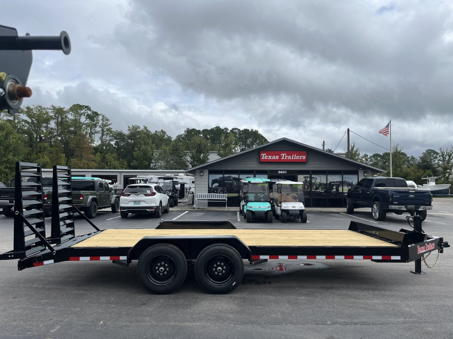 New EQ2016B TEXAS TRAILERS 6'11" X 20' EQUIPMENT TRAILER