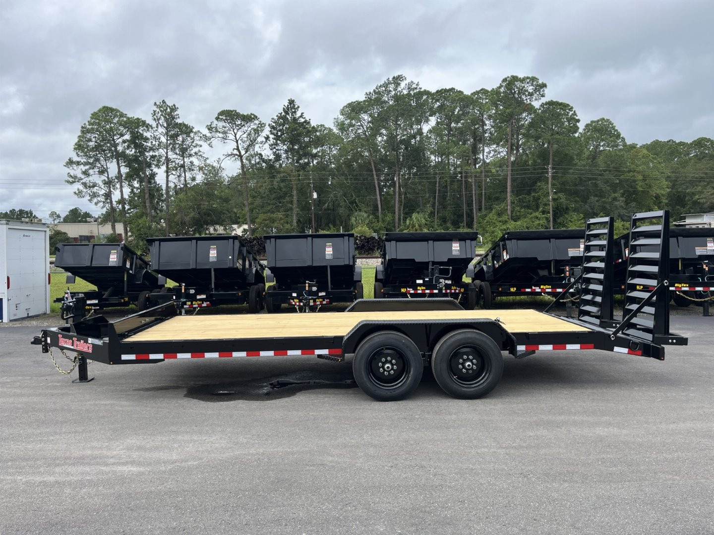 New EQ2016B TEXAS TRAILERS 6'11" X 20' EQUIPMENT TRAILER