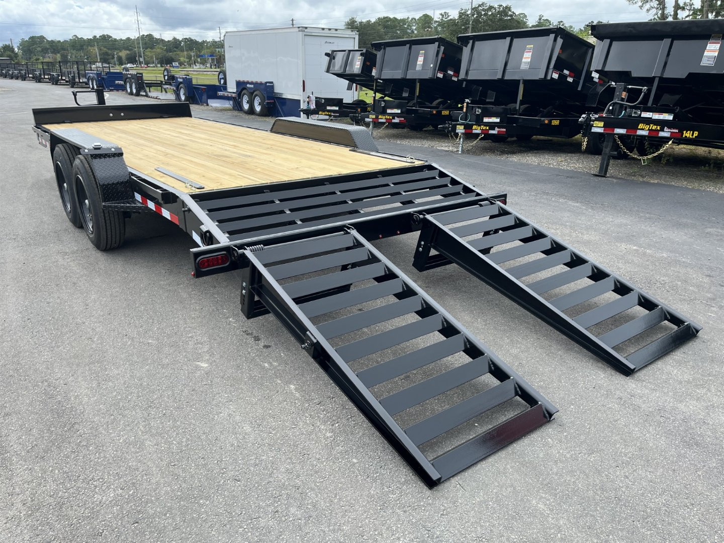 New EQ2016B TEXAS TRAILERS 6'11" X 20' EQUIPMENT TRAILER
